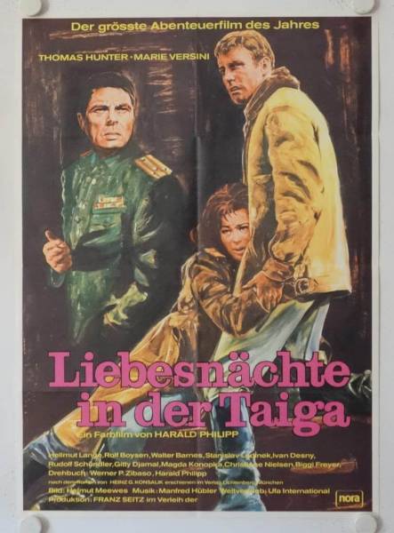 Liebesnächte in der Taiga originales deutsches Filmplakat
